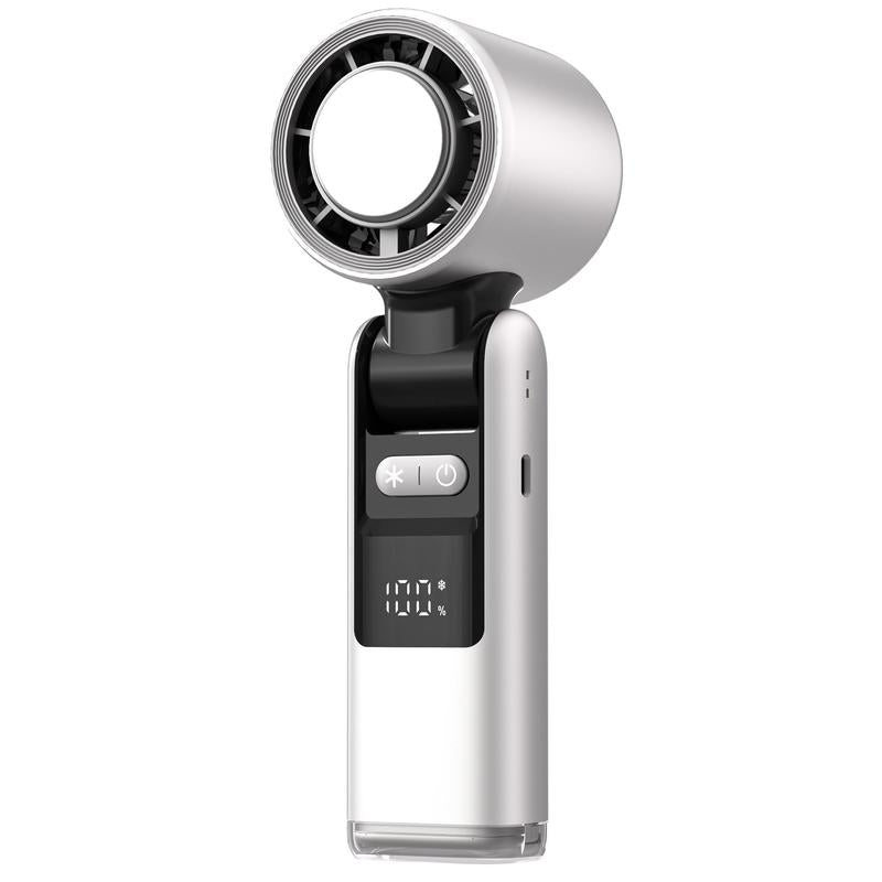 Portable Handheld Fan, 100-Speed Semiconductor Refrigeration Fan, High-Speed Folding Mini Portable Fan for Cooling & Ice Application