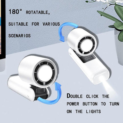 Portable Handheld Fan, 100-Speed Semiconductor Refrigeration Fan, High-Speed Folding Mini Portable Fan for Cooling & Ice Application